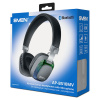 Беспроводные Bluetooth наушники с микрофоном и RGB-подсветкой SVEN AP-B510MV, регул. громк., черно-серый